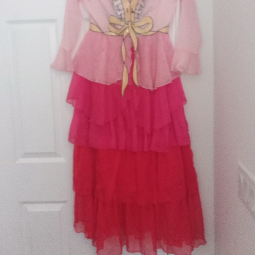 Long Flowy Ruffle Dress
